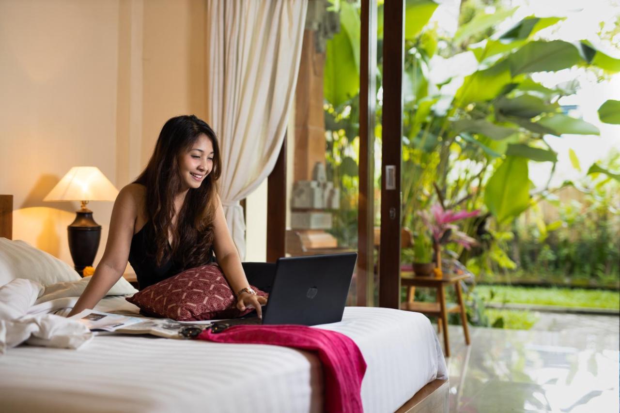 Uma Sari Cottage Ubud Esterno foto