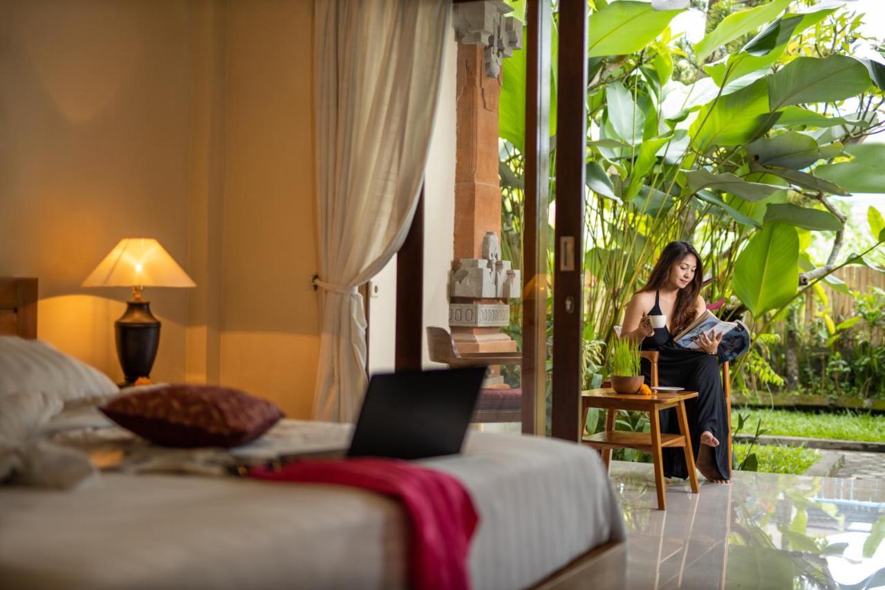 Uma Sari Cottage Ubud Esterno foto